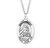 Patron Saint Anne Oval Sterling Silver Medal | 18" Chain