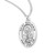 Patron Saint Benjamin Oval Sterling Silver Medal | 20" Chain