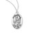 Patron Saint Cecilia Oval Sterling Silver Medal | Style A | 18" Chain