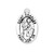 Patron Saint Charles Oval Sterling Silver Medal | 24" Endless Chain