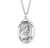 Patron Saint Clare Oval Sterling Silver Medal | 24" Endless Chain