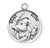 Patron Saint Elias Round Sterling Silver Medal