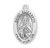 Patron Saint Elizabeth Oval Sterling Silver Medal | 18" Chain