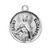 Patron Saint Elizabeth Round Sterling Silver Medal