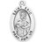 Patron Saint Eric Oval Sterling Silver Medal | 20" Chain