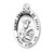 Patron Saint Francis De Sales Oval Sterling Silver Medal