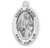 Patron Saint Grace Oval Sterling Silver Medal