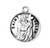 Patron Saint Helen Round Sterling Silver Medal | 18" Chain