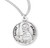 Patron Saint James Round Sterling Silver Medal | 20" Chain