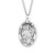 Patron Saint John the Baptist Oval Sterling Silver Medal | 24" Chain