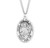 Patron Saint John the Baptist Oval Sterling Silver Medal | 24" Chain