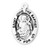 Patron Saint John the Baptist Oval Sterling Silver Medal | 20" Chain