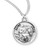 Patron Saint John the Evangelist Round Sterling Silver Medal