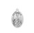 Patron Saint Julia Oval Sterling Silver Medal | 24" Chain