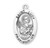 Patron Saint Lucy Oval Sterling Silver Medal | 24" Chain