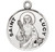 Patron Saint Lucy Round Sterling Silver Medal | 18" Chain