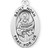 Patron Saint Noah Oval Sterling Silver Medal