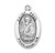 Patron Saint Paul Oval Sterling Silver Medal | 24" Chain