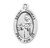 Patron Saint Thomas Aquinas Oval Sterling Silver Medal | 2