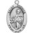 Patron Saint Thomas Aquinas Oval Sterling Silver Medal | 3