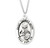 Patron Saint Thomas More Oval Sterling Silver Medal | 24" Endless Chain