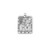Saint Michael Square Sterling Silver Medal | 1