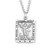 Saint Michael Square Sterling Silver Medal | 3