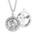 Saint Sebastian Round Sterling Silver Tennis Male Athlete Medal