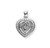 Sterling Silver Crystal Cubic Zirconia Miraculous Medal