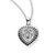Sterling Silver Jet Black Cubic Zirconia Miraculous Medal | 1