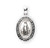 Sterling Silver Jet Black Cubic Zirconia Miraculous Medal | 2