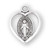 Sterling Silver Miraculous Medal | Oval In Heart