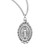 Sterling Silver Miraculous Medal with a Scroll Border