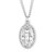 Sterling Silver Oval Miraculous Medal | 32