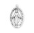 Sterling Silver Oval Miraculous Medal | 33