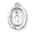 Sterling Silver Oval Miraculous Medal | 34