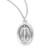 Sterling Silver Oval Miraculous Medal | 58