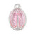 Sterling Silver Oval Pink Enameled Miraculous Medal | 1