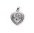 Sterling Silver Pink Cubic Zirconia Miraculous Medal