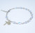 Aurora Crystal Flat Oval Swarovski Crystal Sterling Bracelet