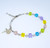 Crystal Cube Multi-Color Bead Rosary Bracelet