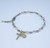 Swarovski Crystal Aurora Round Shaped Sterling Silver Rosary Bracelet | 5mm Beads