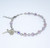 Swarovski Crystal Light Amethyst Round Shaped Rosary Bracelet | 1