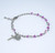Swarovski Crystal Pink Rondelle Shaped Rosary Bracelet