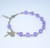 Violet Cube Sterling Silver Rosary Bracelet