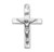 Basic Engraved Sterling Silver Crucifix | 20" Curb Chain