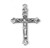 Budded Tip Sterling Silver Crucifix | 20" Curb Chain