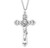 Cross Burst Sterling Silver Crucifix | 24" Endless Curb Chain