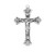 Fine Flared Sterling Silver Crucifix | 20" Curb Chain