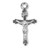 Flare Tipped Sterling Silver Crucifix | Medium | 18" Curb Chain
